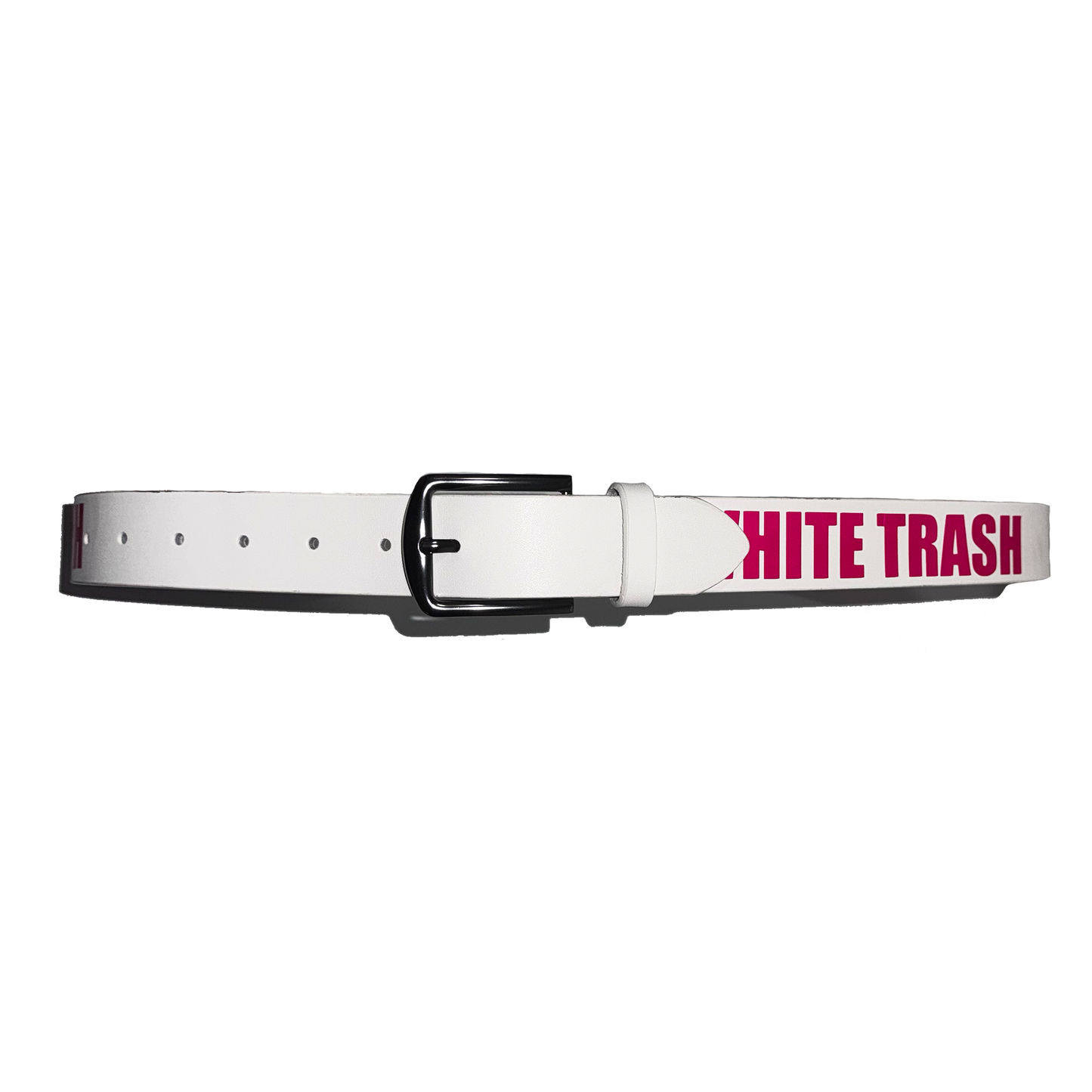 White Leather Belt